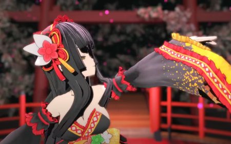 満開の桜の舞台で「千本桜」を歌い踊る少女！