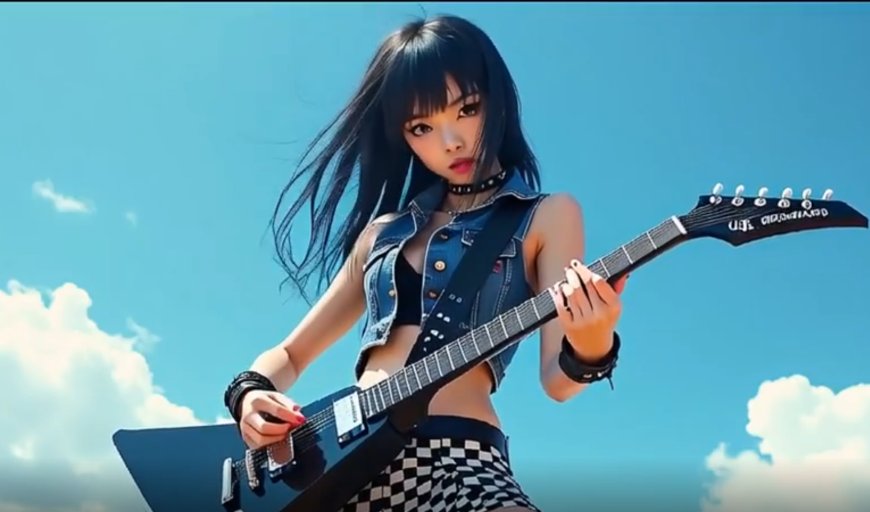 エレキギター演奏のスケール感でかい演出の6案 from ChatGPT